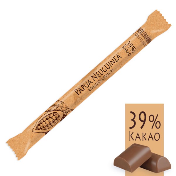 Heilemann Ursprungs-Schokolade Stick Papua Neuguinea 39% Kakao Edelvollmilch, 40 g