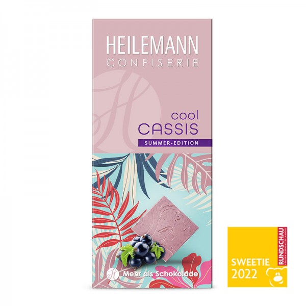 Heilemann Sommer-Schokolade Cool Cassis, 80 g
