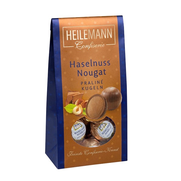 Heilemann Haselnuss-Nougat Praliné-Kugeln, 90 g